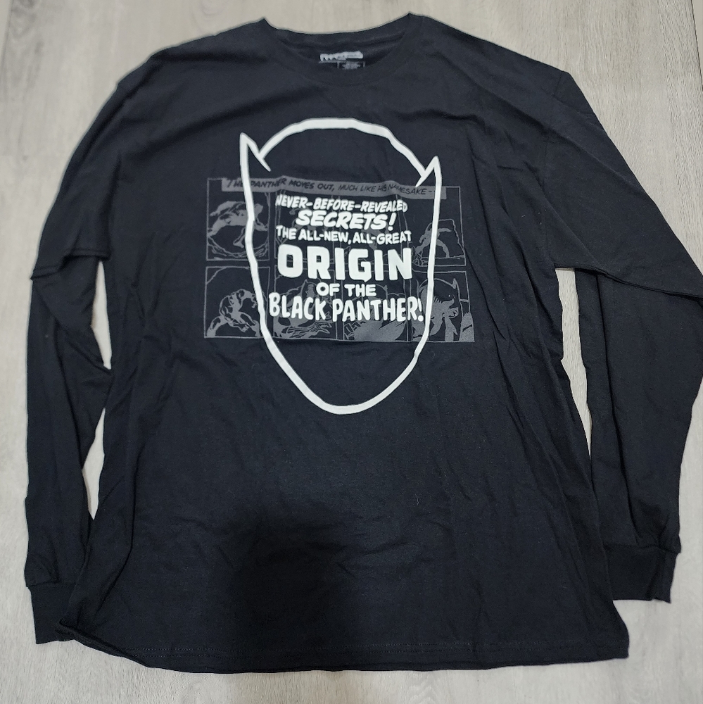 Marvel Black Panther black long sleeve